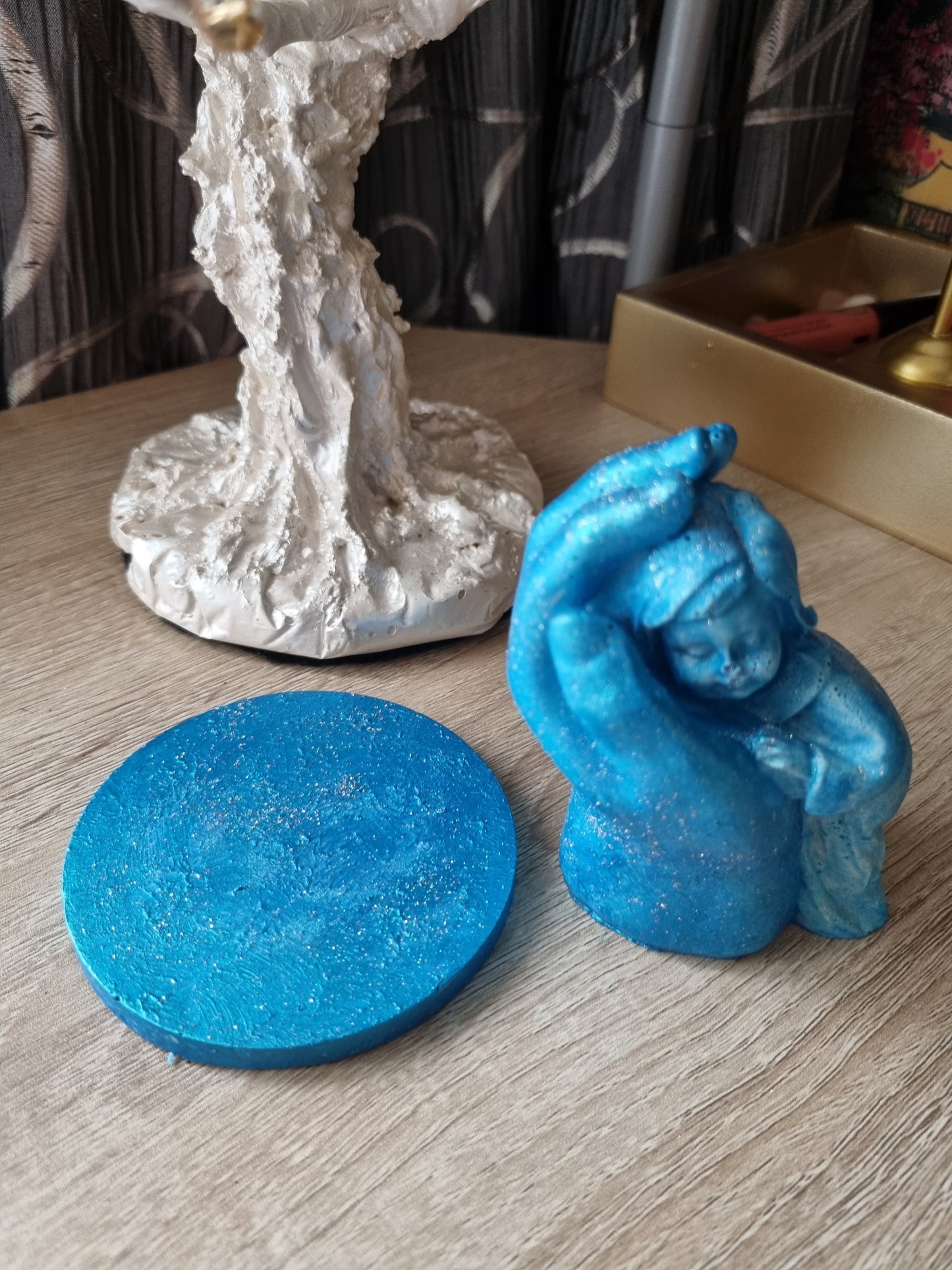 Beautiful handmade decor at home angel-hand sparkling made with love