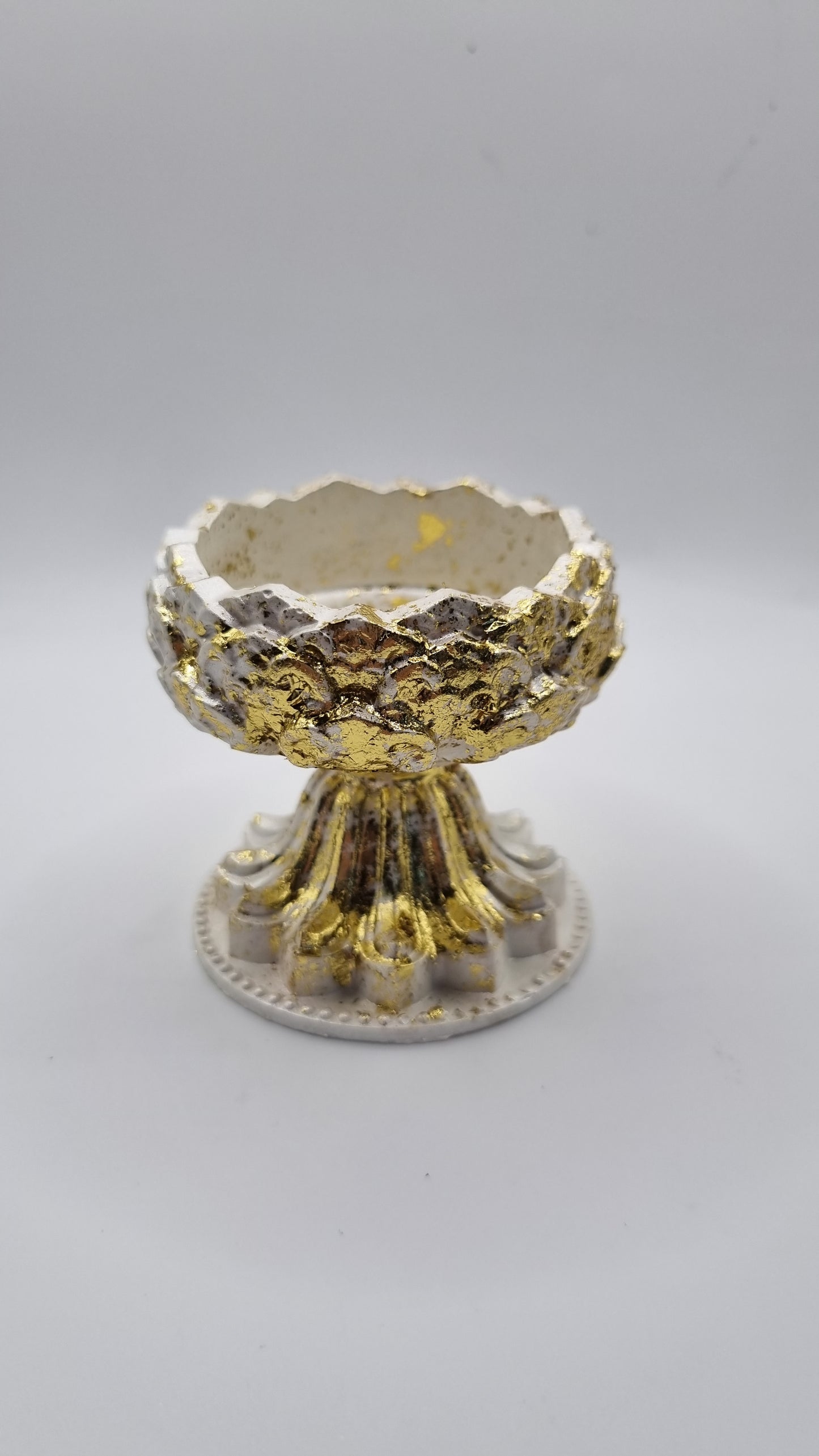 Gypsum lotus jar decor small very beautiful