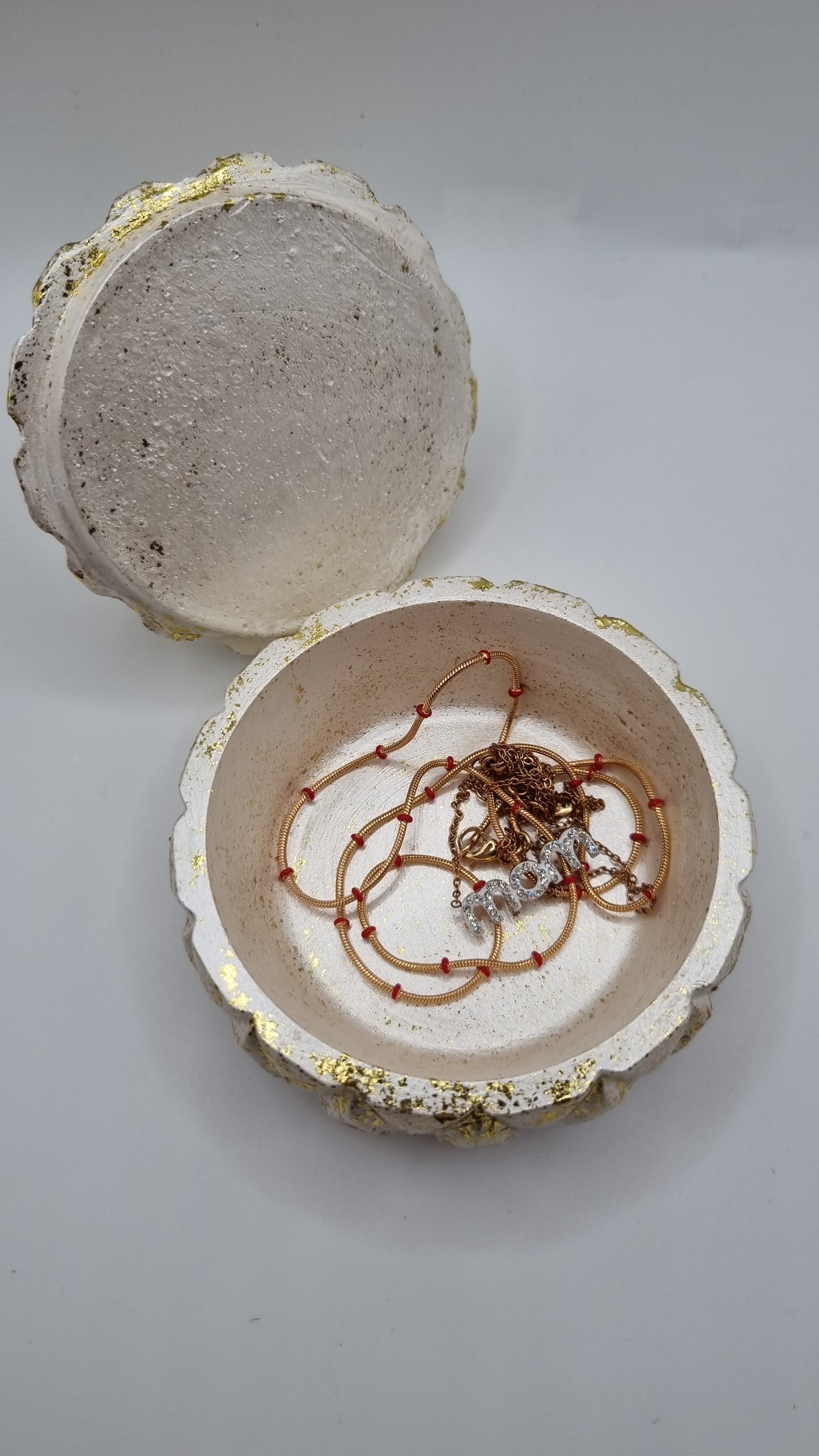 Handmade gold plated shine jewellery jar.,beautifully