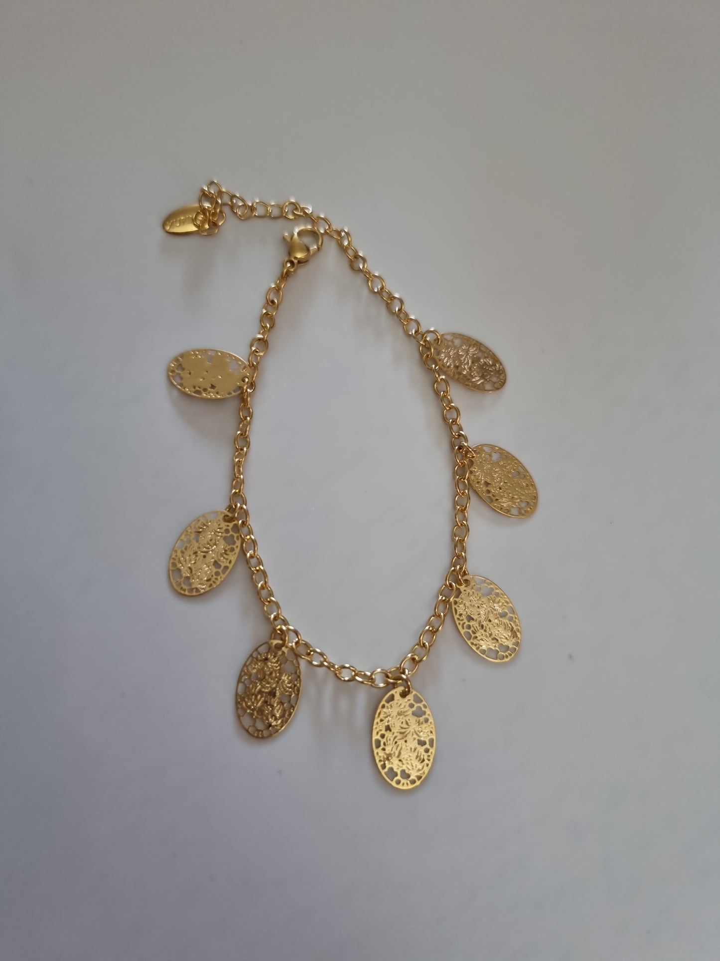 24kr.gold plated bracelet waterproof hypoallergenic free nickel