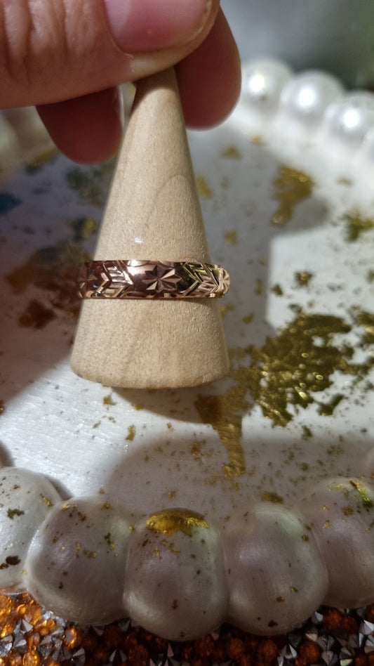 Rose gold plated ring