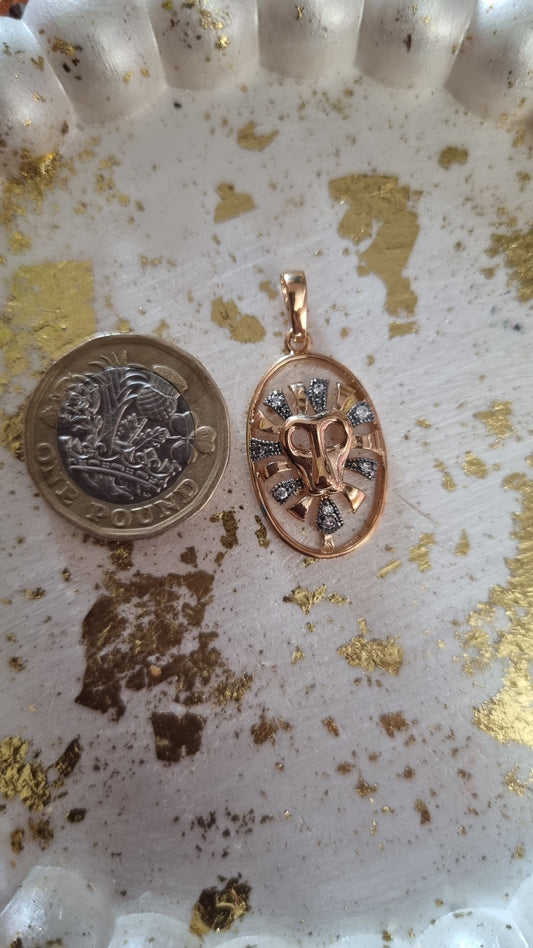 Multicolor gold plated 18kr-platinum plated with zircon crystals