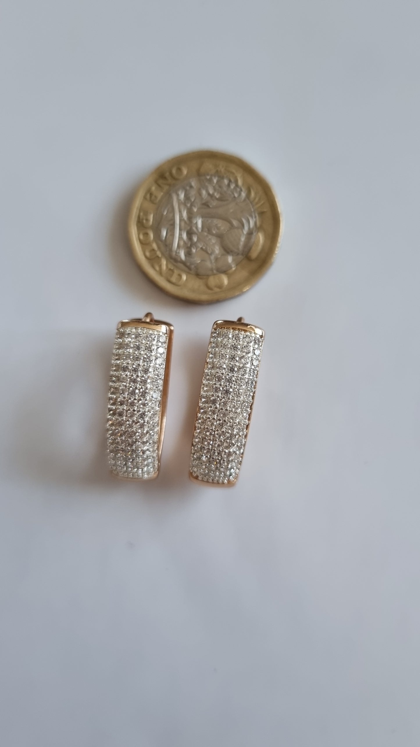 18kr.gold plated earrings with sw.crystal luxury group earrings