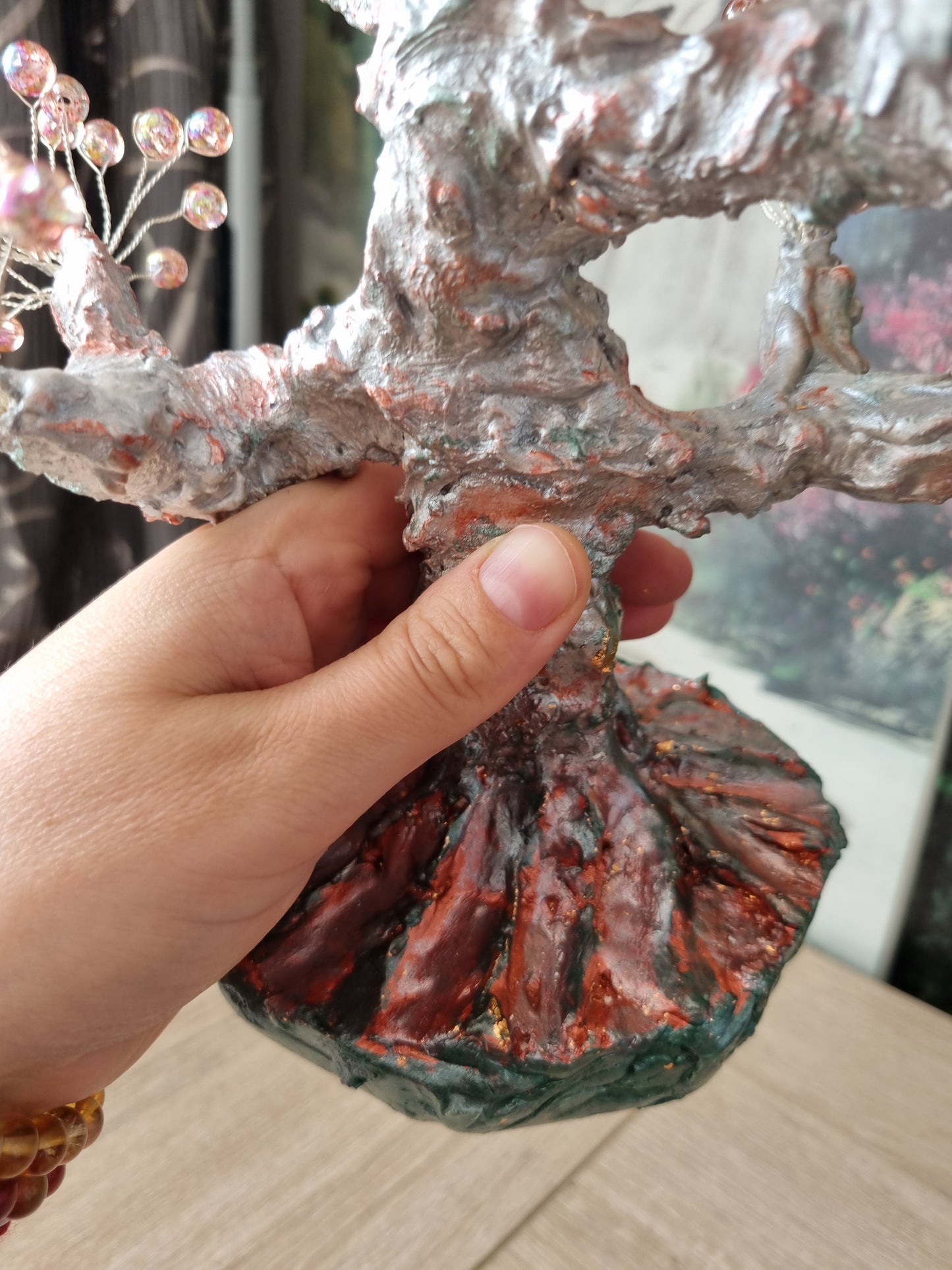 Handmade tree from acrylic beads very beautiful decoration in the home large size