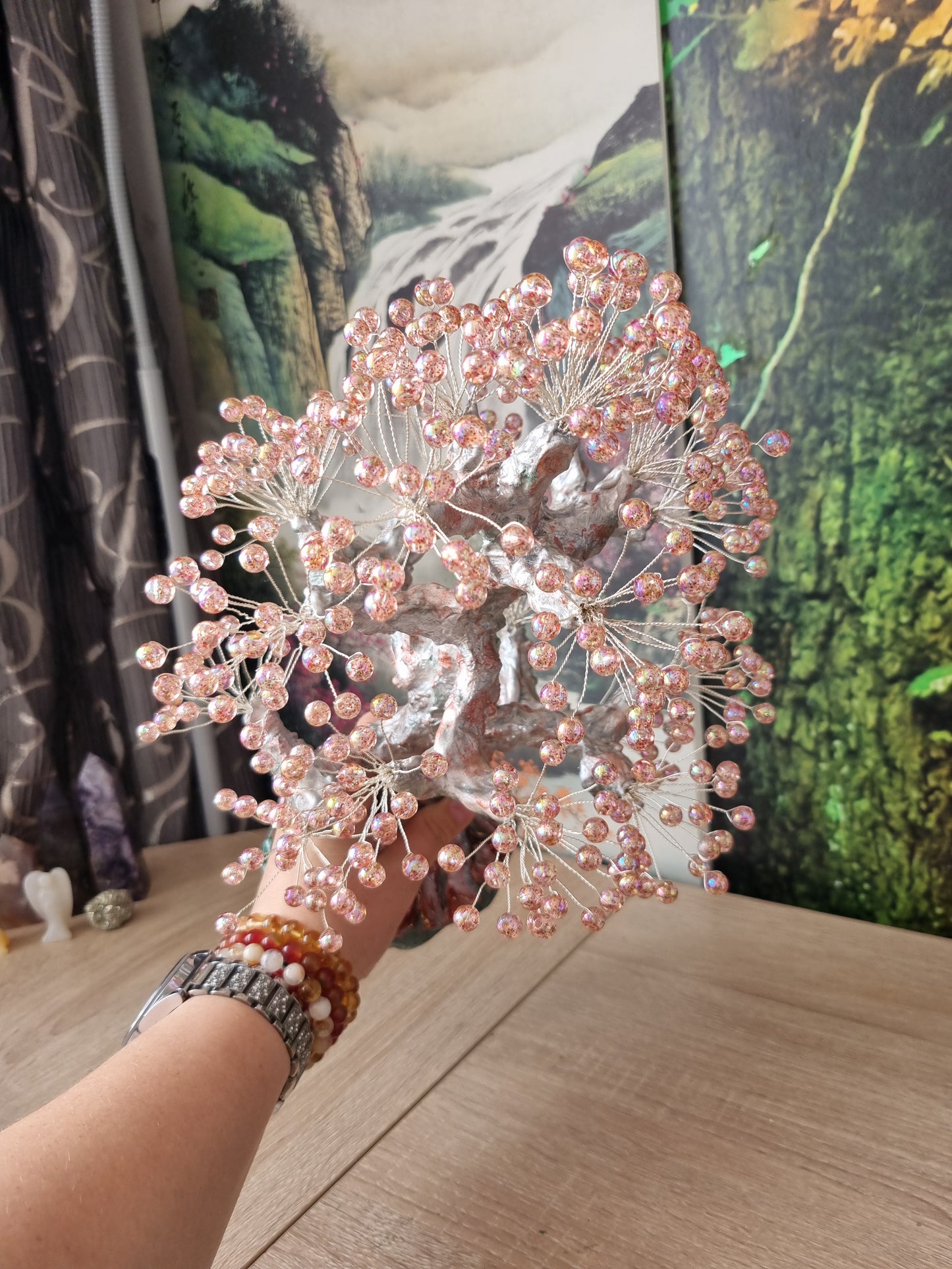 Handmade tree from acrylic beads very beautiful decoration in the home large size