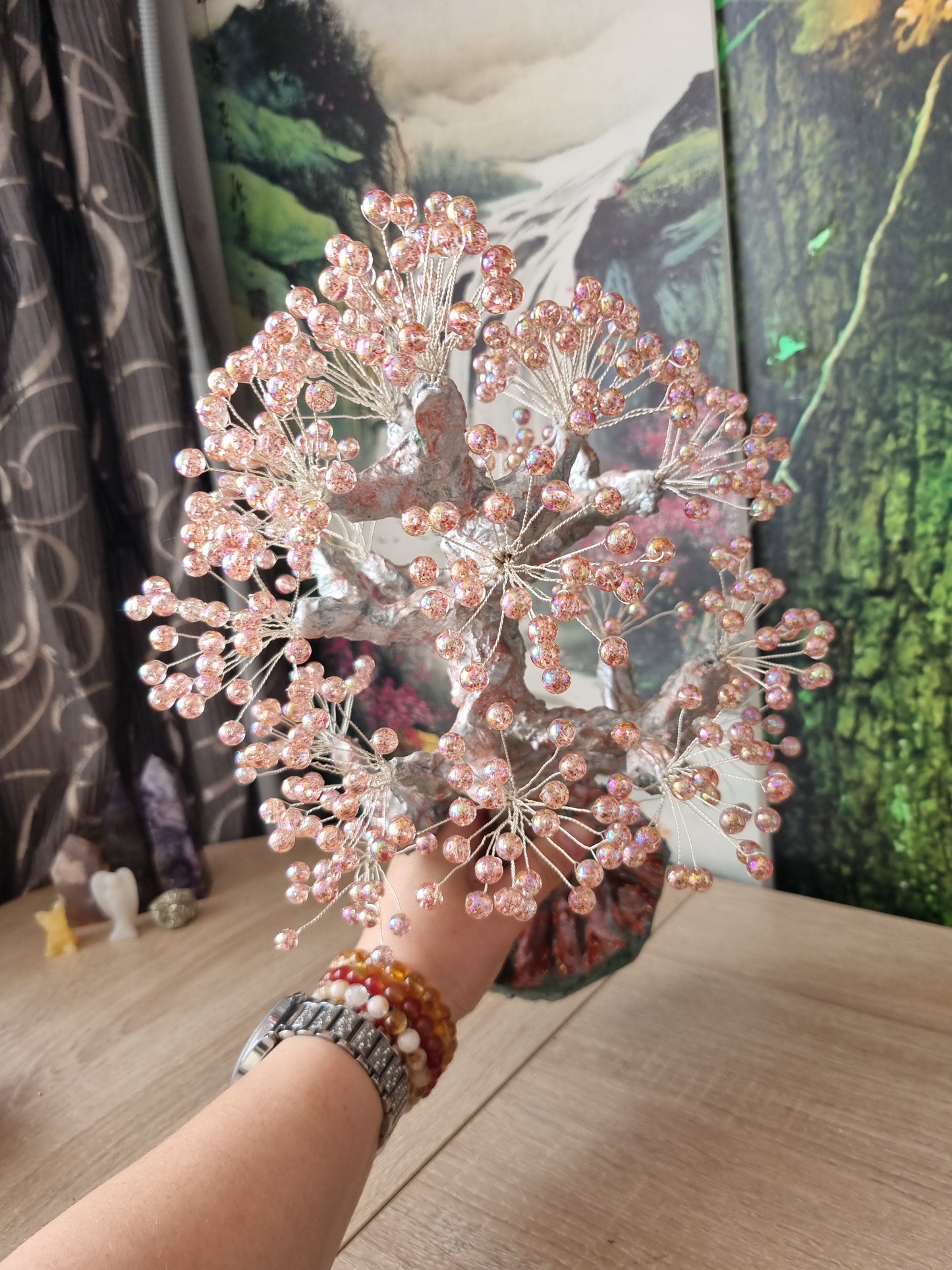 Handmade tree from acrylic beads very beautiful decoration in the home large size