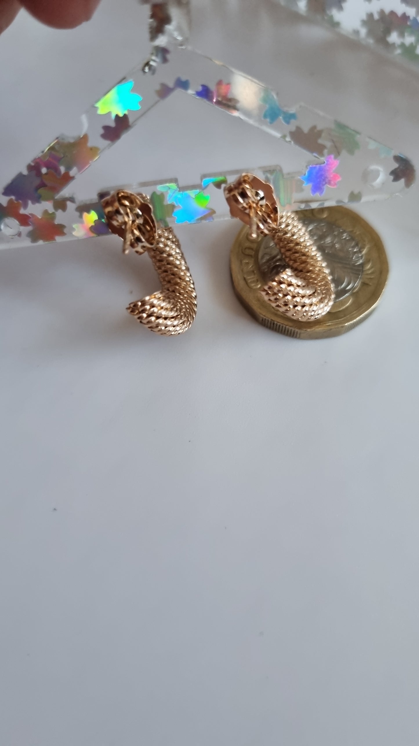 18kr.gold plated earrings