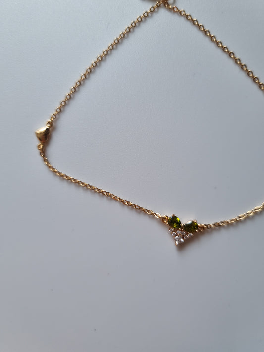 Kulkšnys 18kr.auksuotos kulkšnys, hipoalerginės, atsparios vandeniui su cirkonio akmenimis