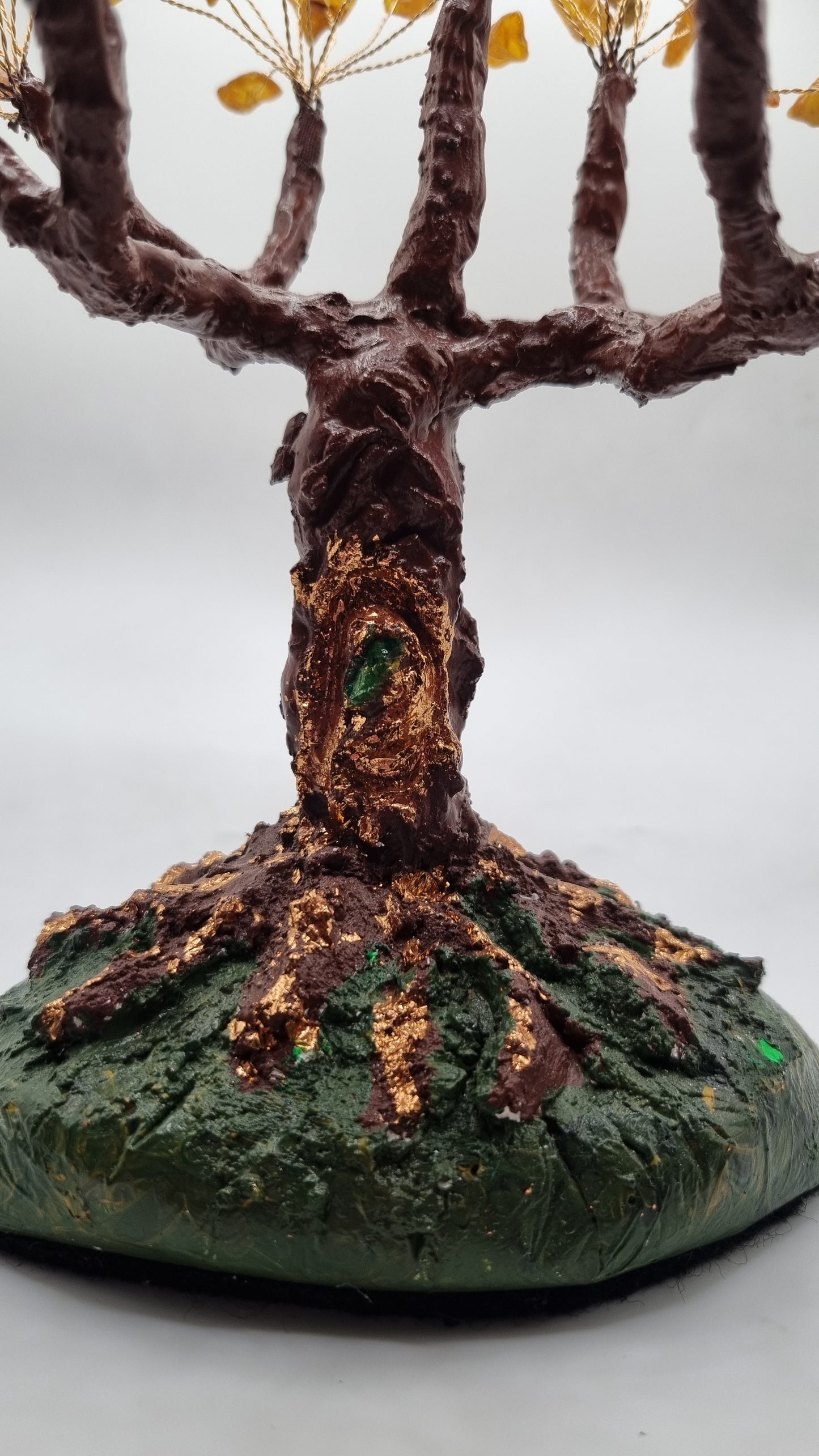 Handmade tree from natural Baltic Amber vary beautiful decor