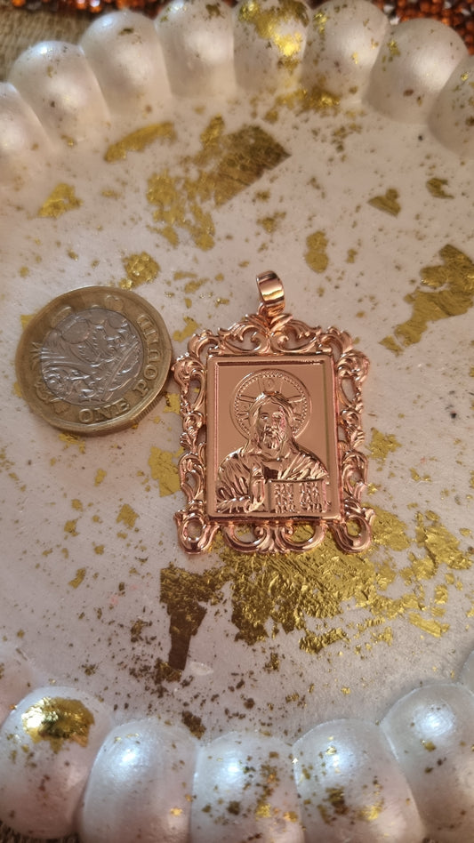 Rose gold plated pendant