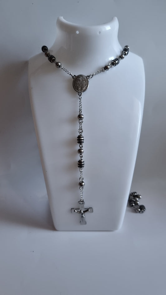 Men necklace stainless steel platinum plated