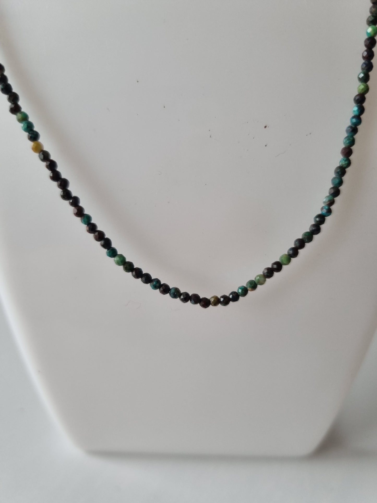 Handmade choker with natural crystal Lapis Lazurite 2-3mm beautiful