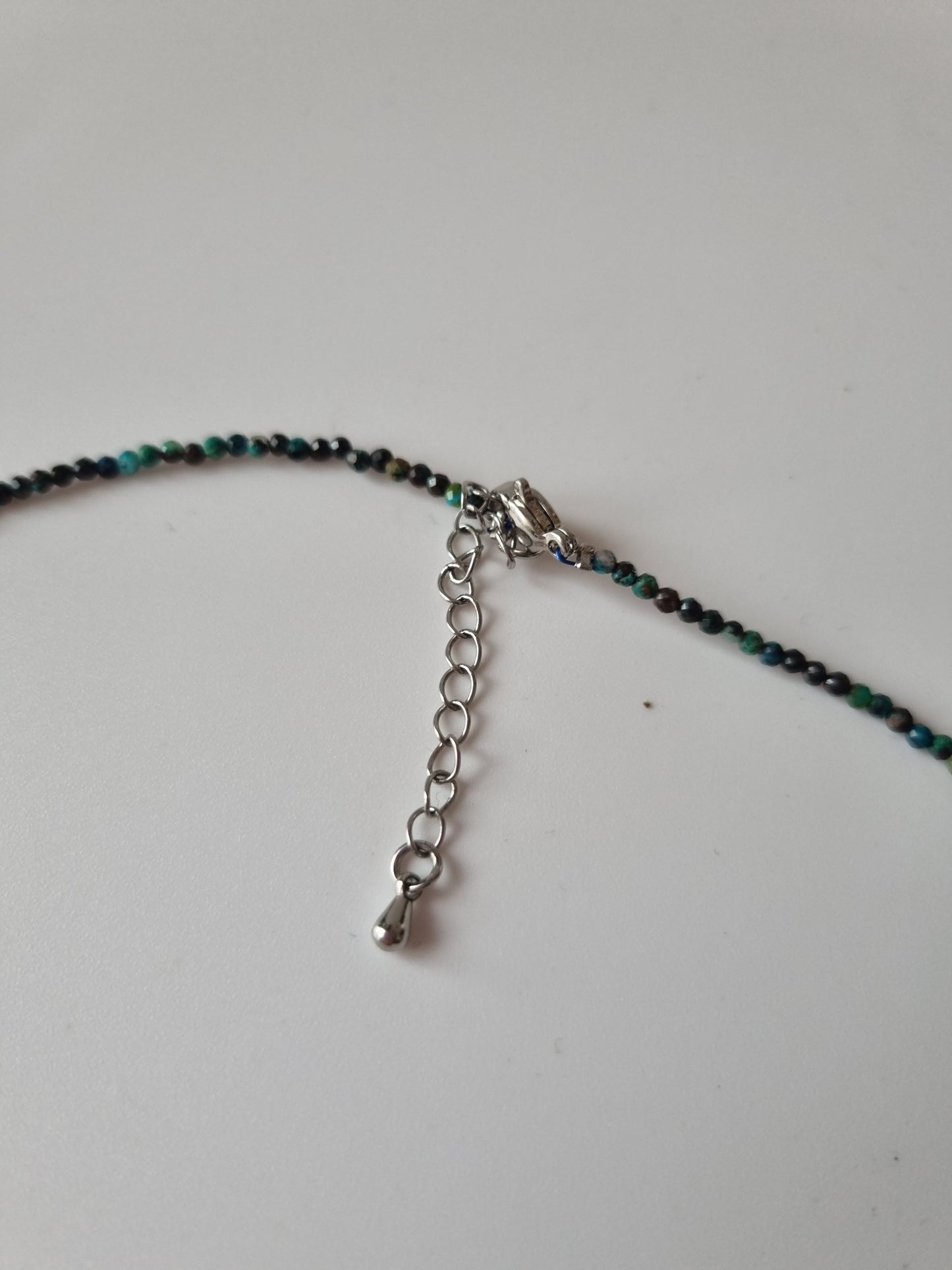 Handmade choker with natural crystal Lapis Lazurite 2-3mm beautiful
