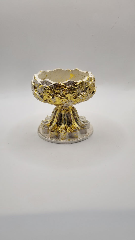 Gypsum lotus  jar decor  small very beautiful