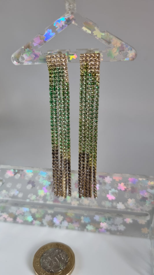 Luxury group earings with sw.crystal  silver-925 gold plated earrings