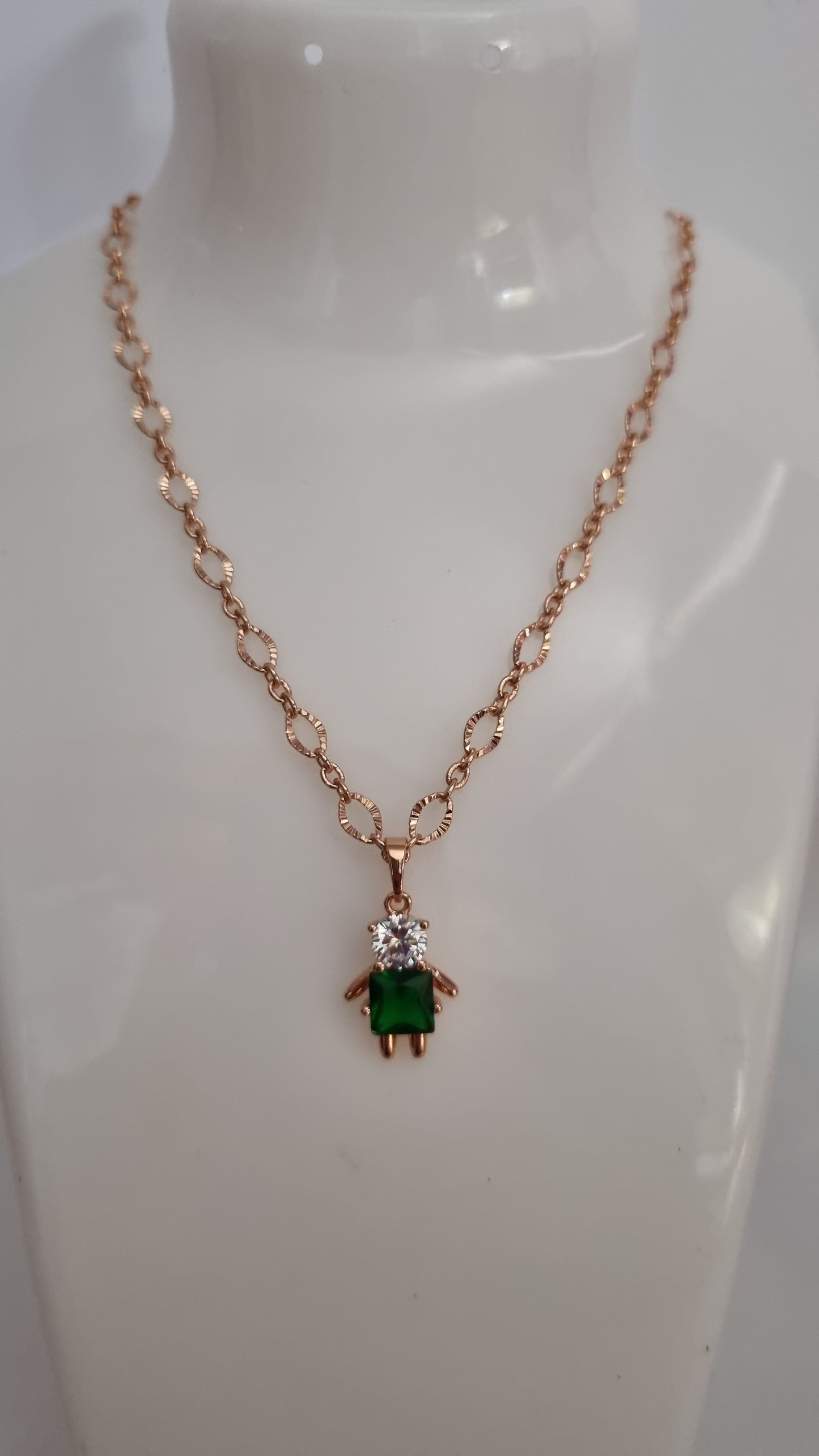Rose gold plated jewellery set