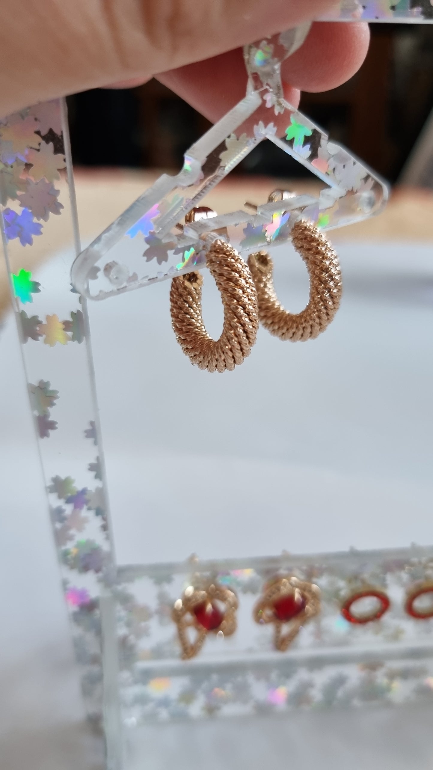 18kr.gold plated earrings