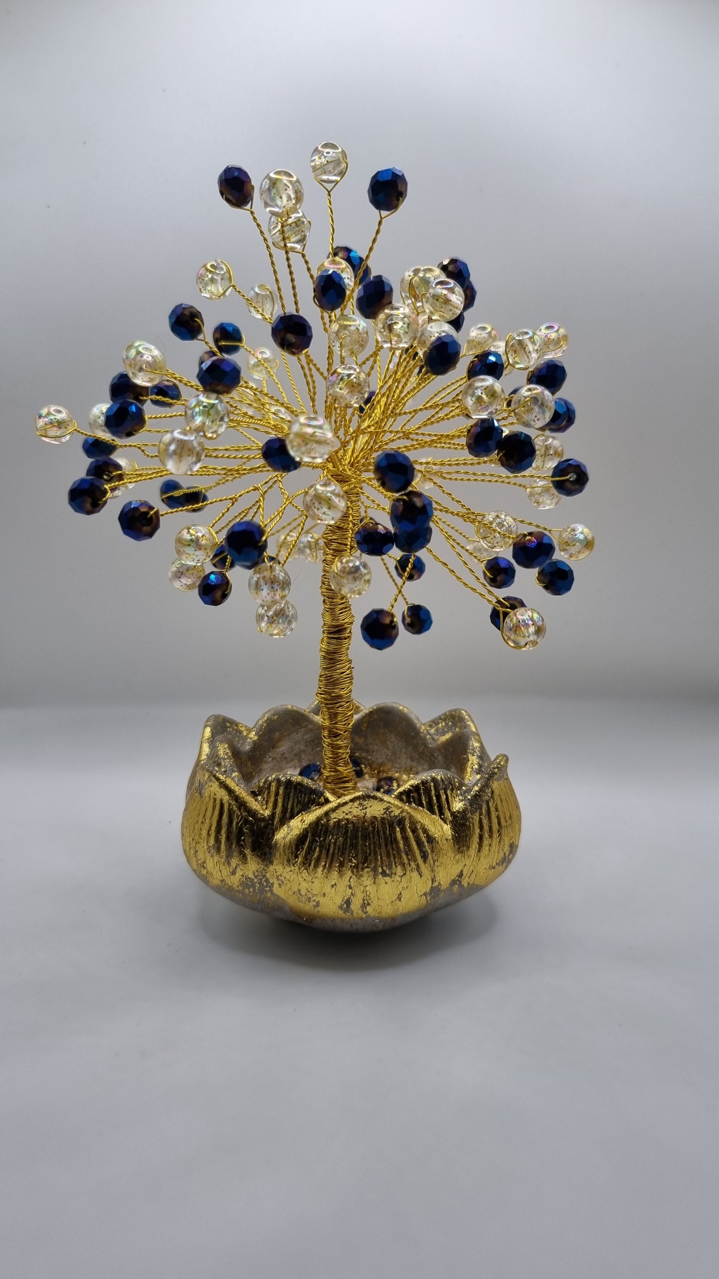 Beautiful handmade tree in the lotus jar decor  jewellery for your  at home
