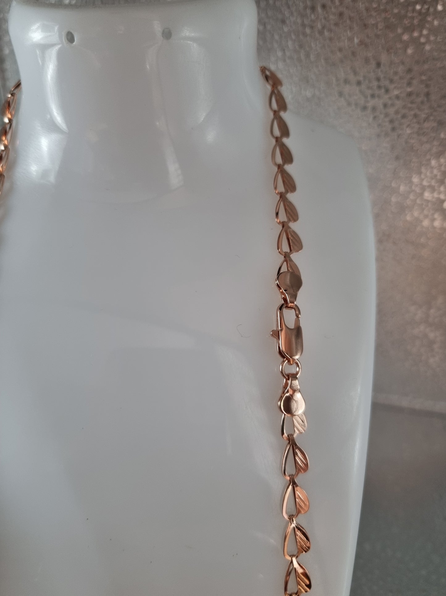 Rose gold plated chain necklace