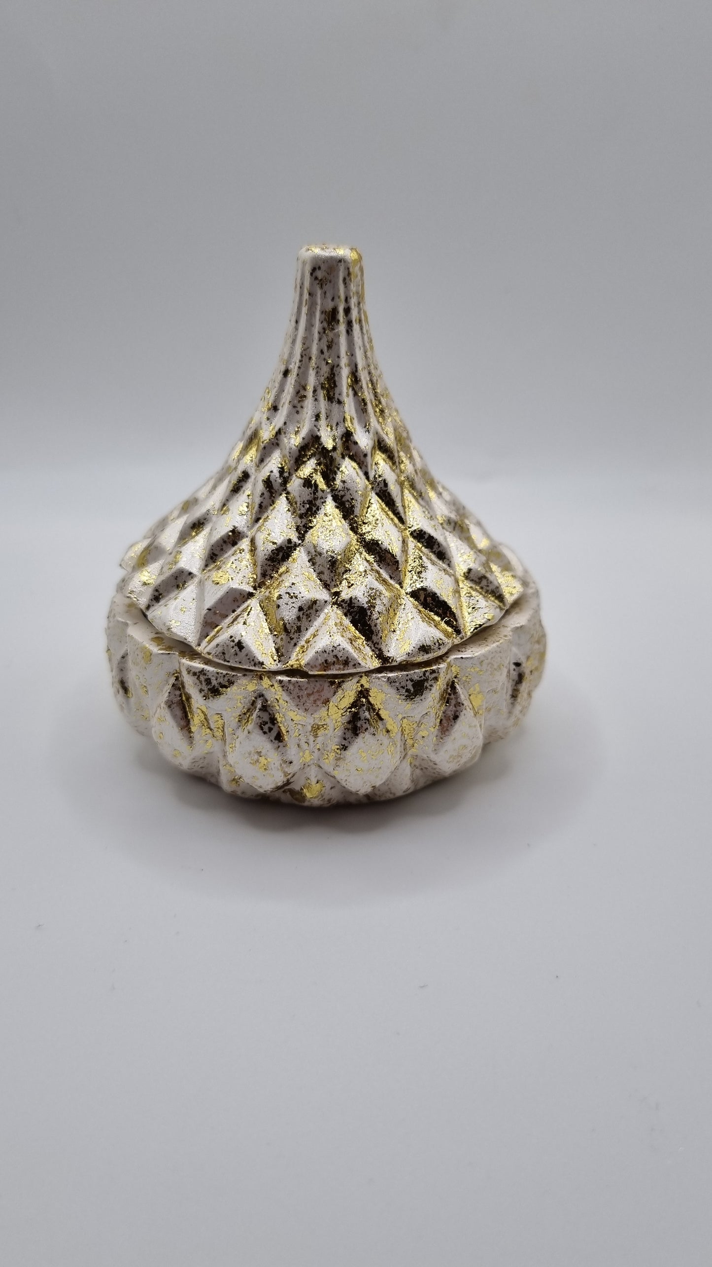 Handmade  gold plated shine  jewellery jar.,beautifully