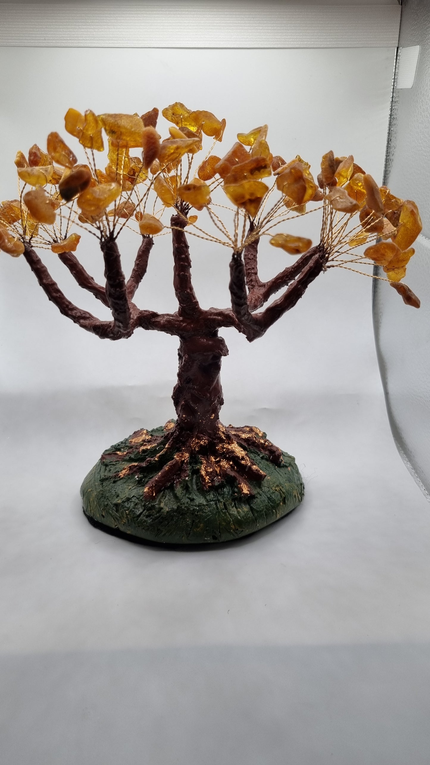 Handmade tree from natural Baltic Amber  vary beautiful decor