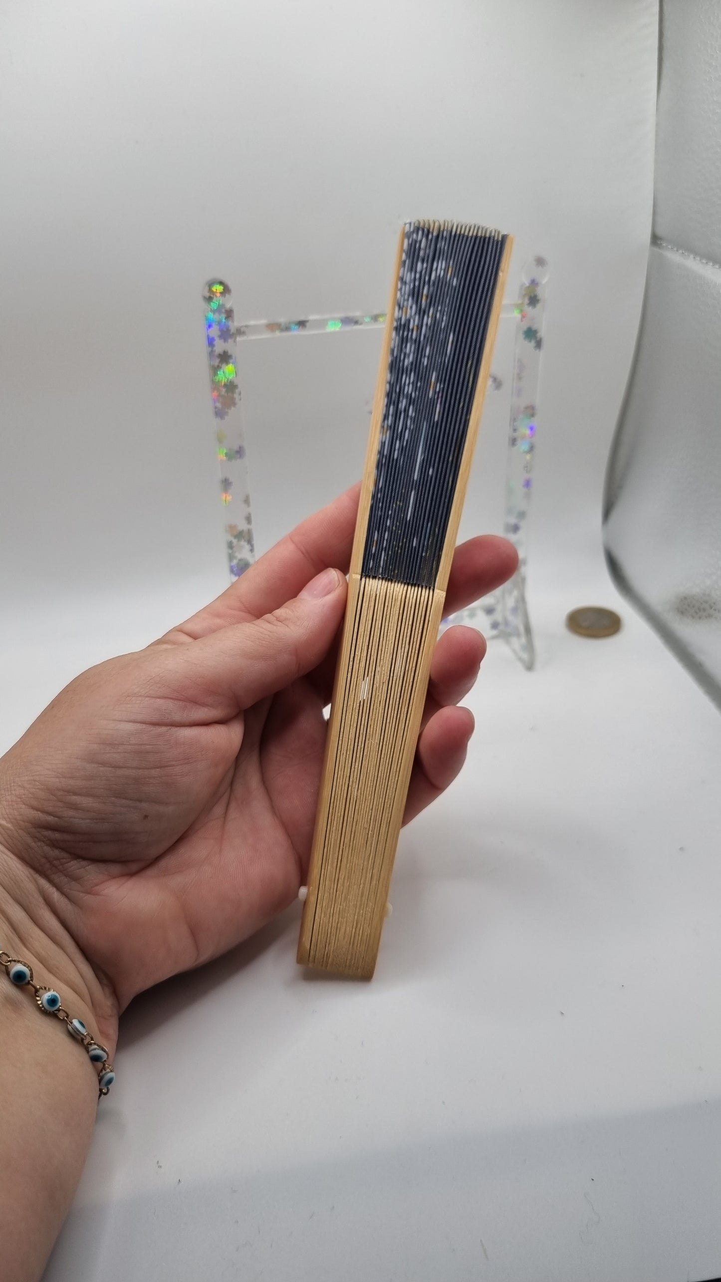 Quality small Wooden flower design Chinese Folding Hand Fan