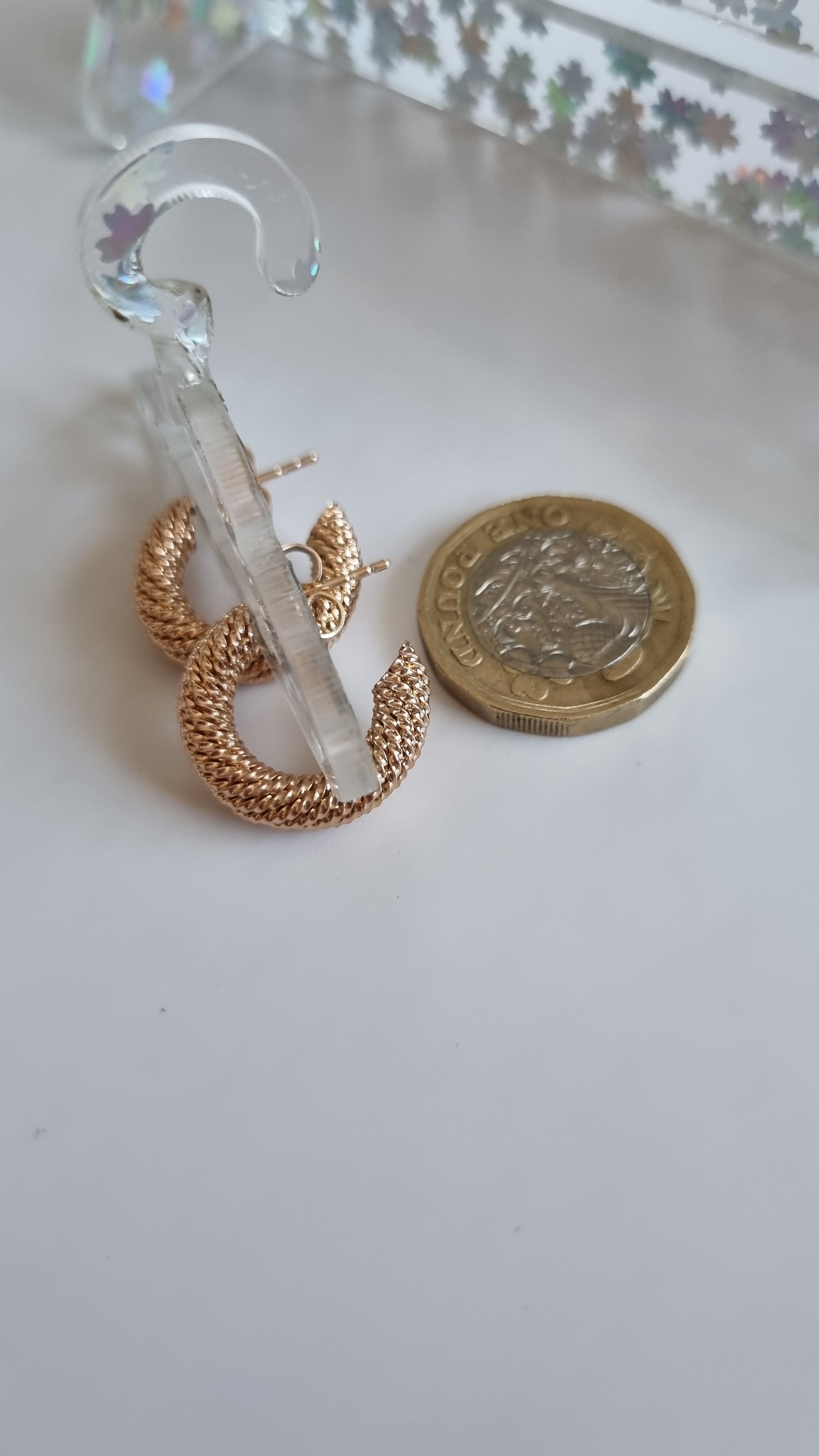 18kr.gold plated earrings