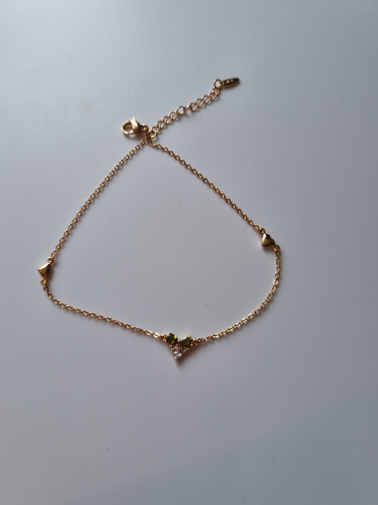 Ankles 18kr.gold plated ankles hypoallergenic waterproof with zircon stones