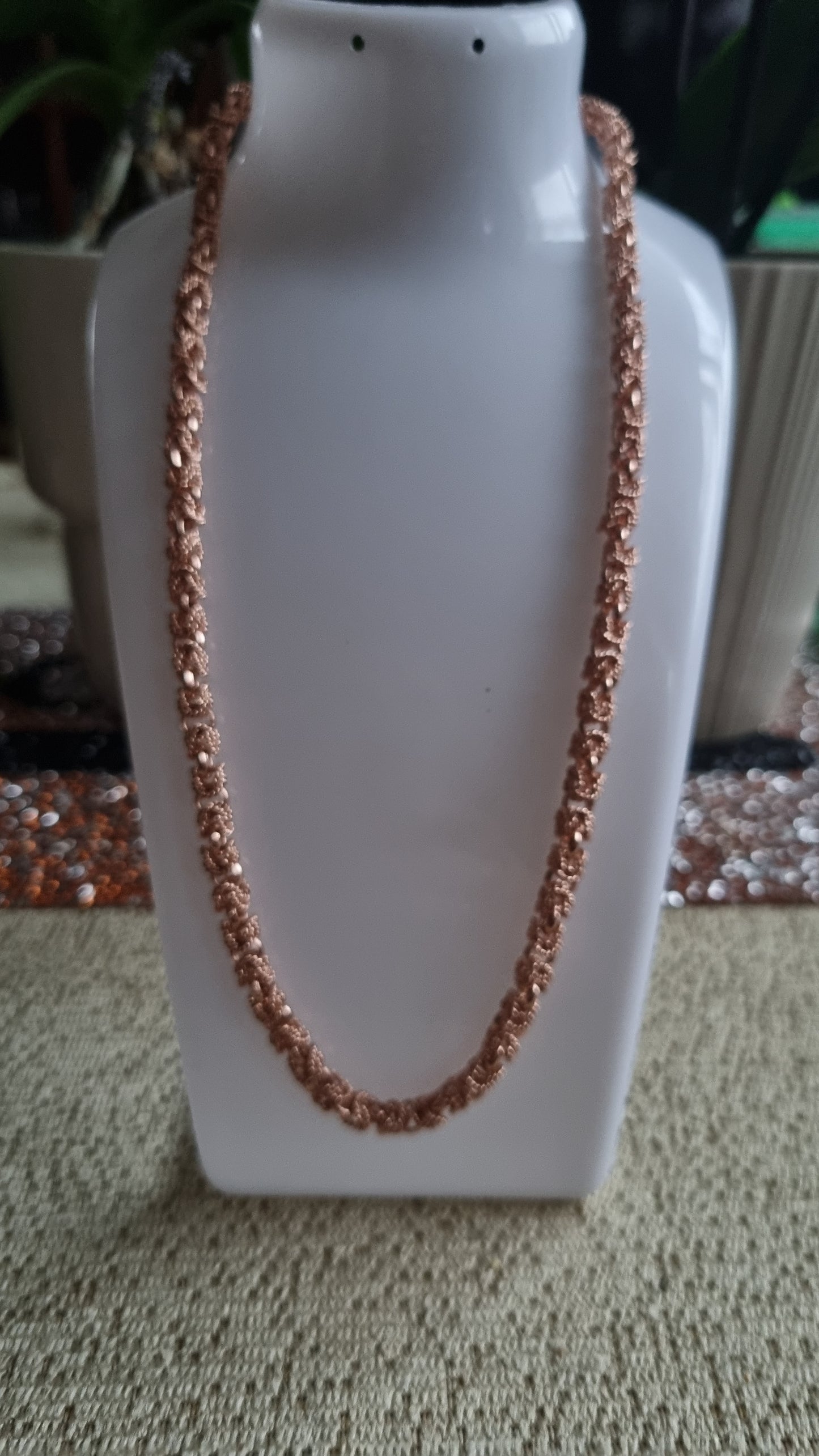 Rose gold plated chain  waterproof hypoallergenic luxury group necklace very beautiful