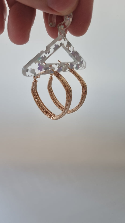 18kr.gold plated earrings