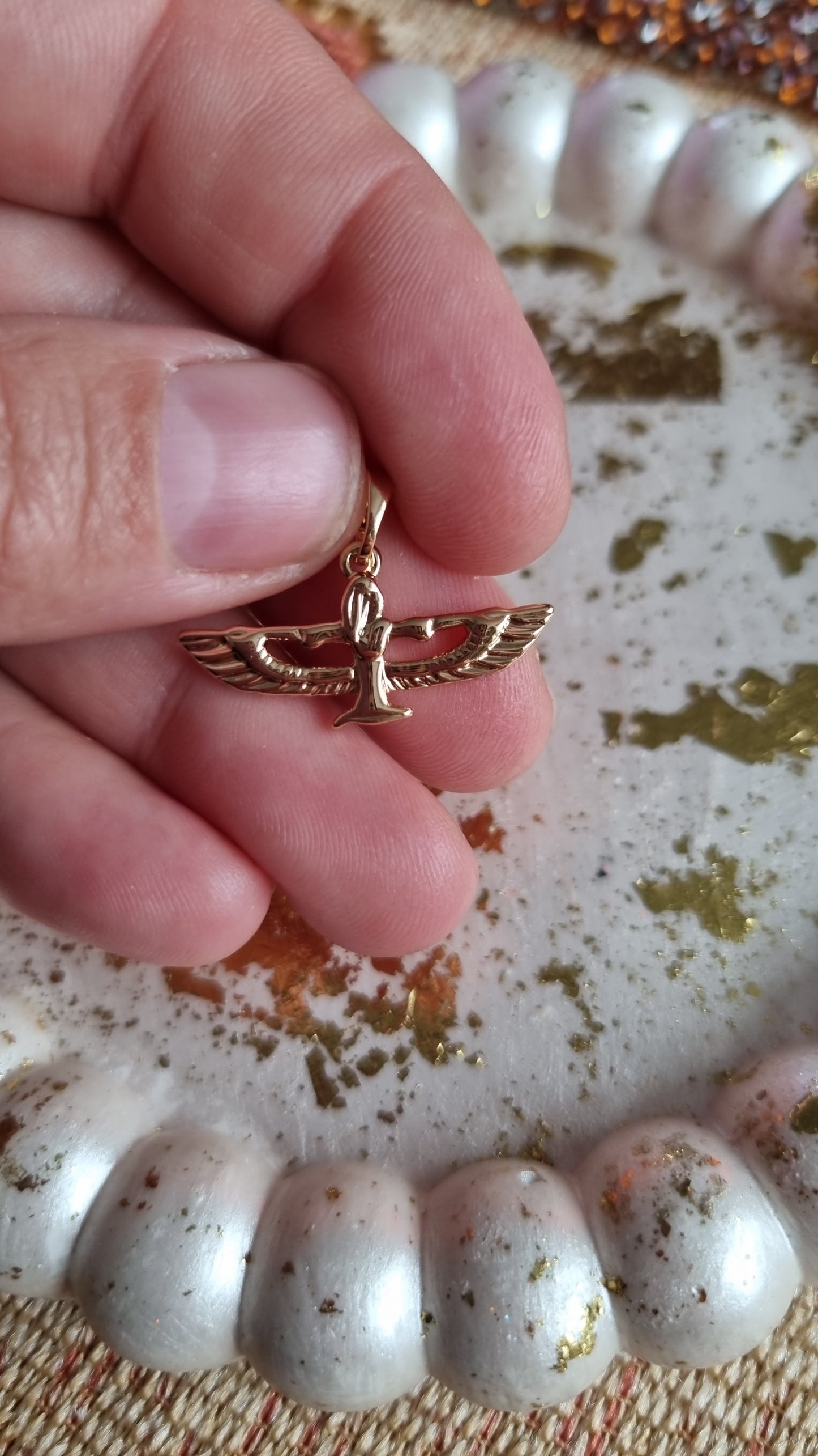 18kr.gold plated pendant waterproof