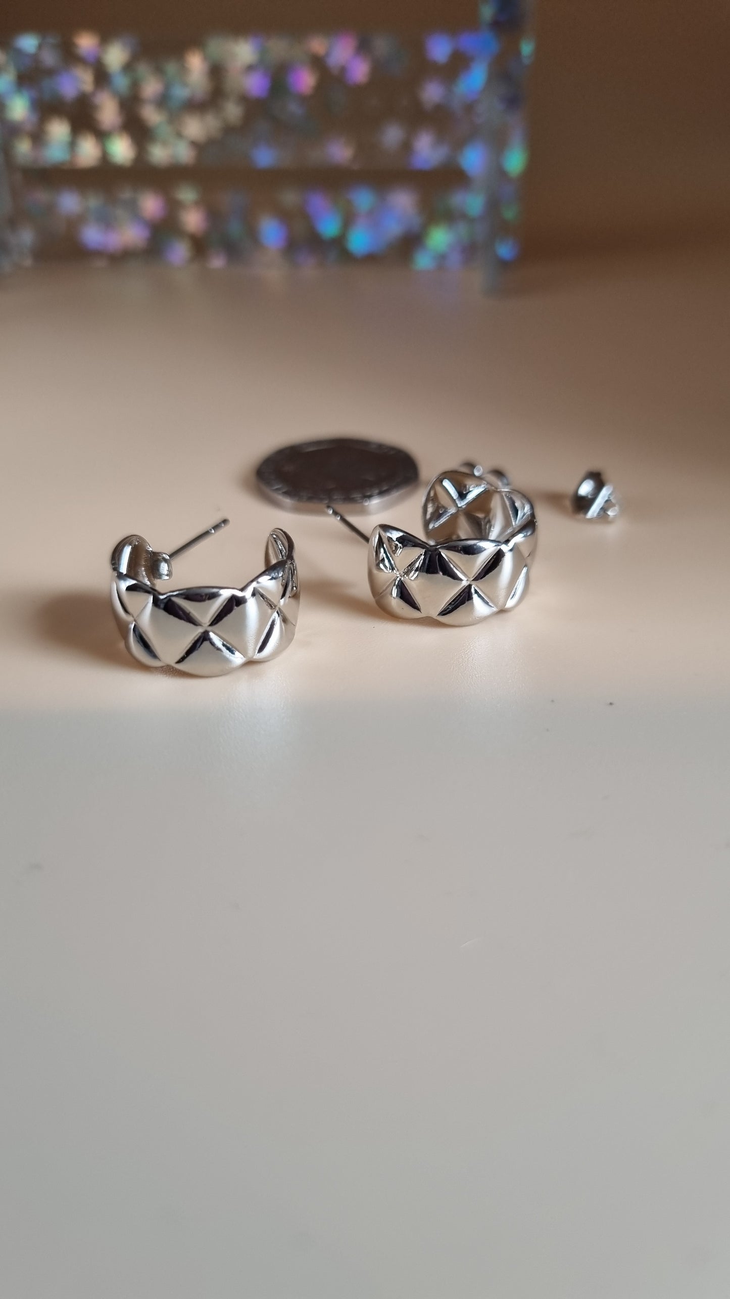 Gold  plated earings hypoallergenic waterproof free nickel