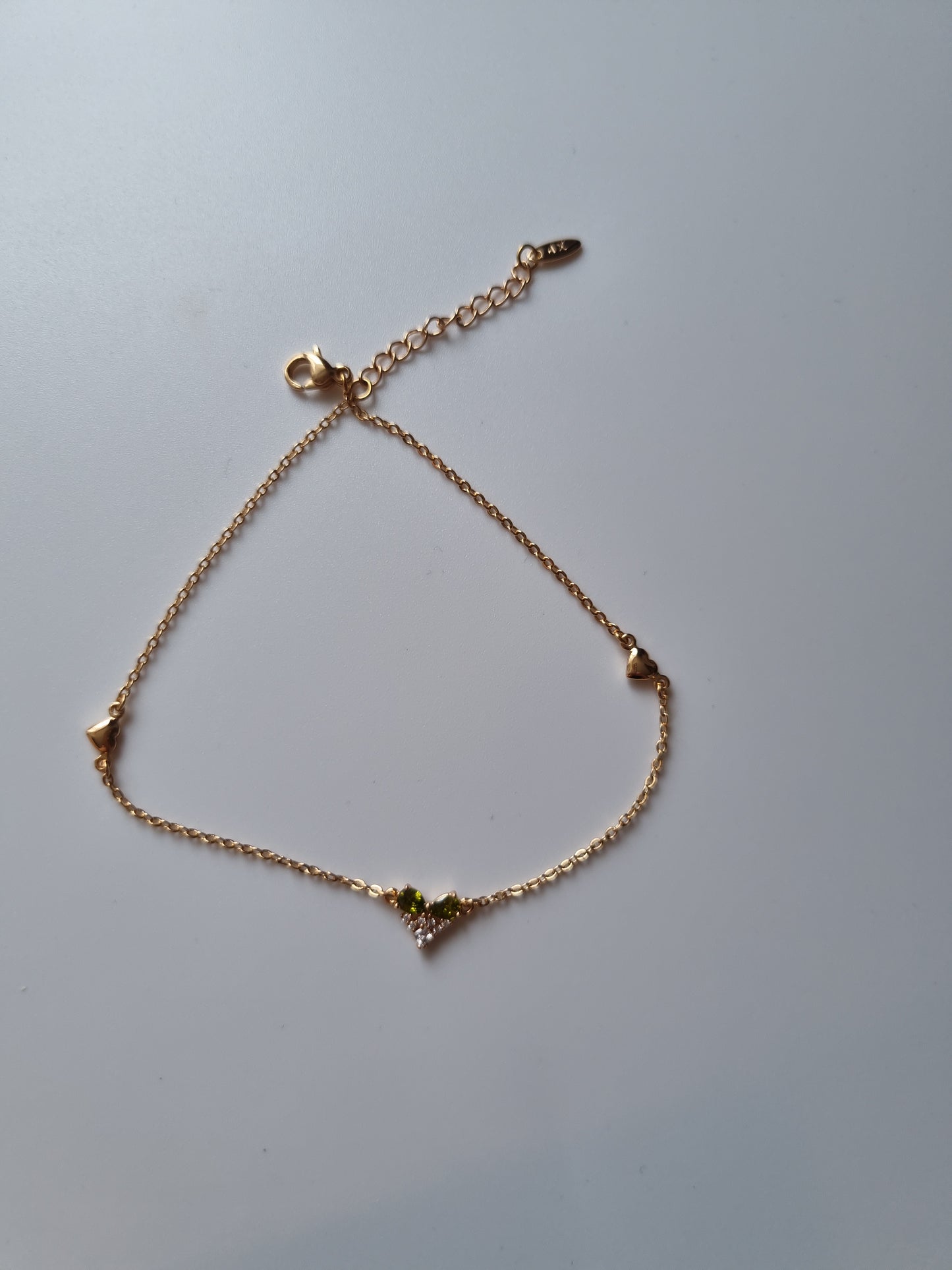 Ankles 18kr.gold plated ankles hypoallergenic waterproof with zircon stones