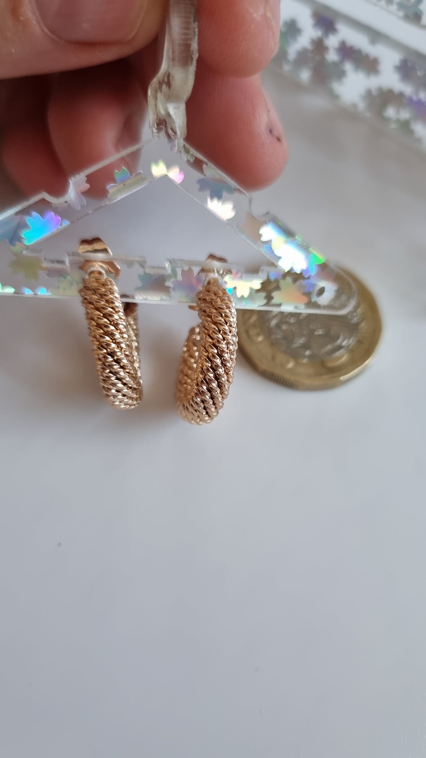 18kr.gold plated earrings