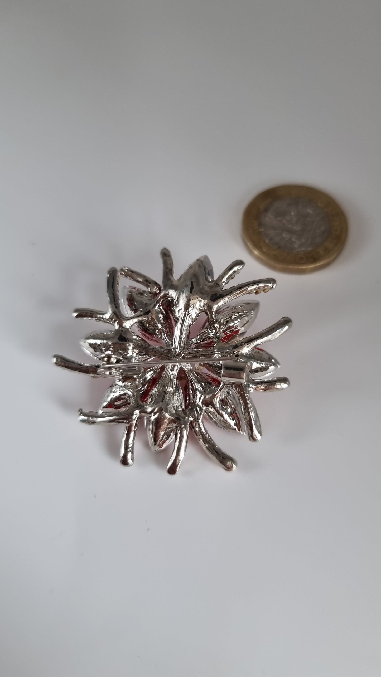 Sw.crystal brooche medical gold ,platinum plated