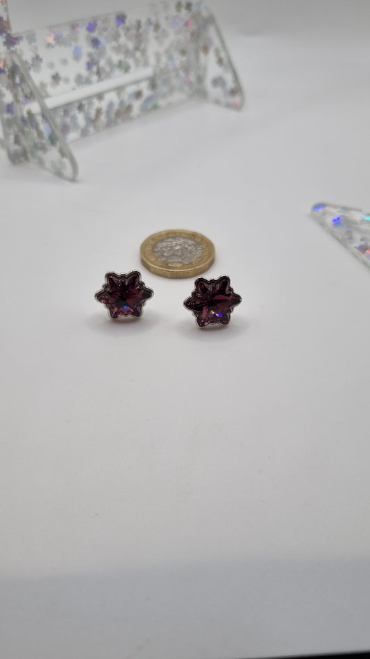 Platinum plated earrings with sw.crystal beautiful earrings luxury group