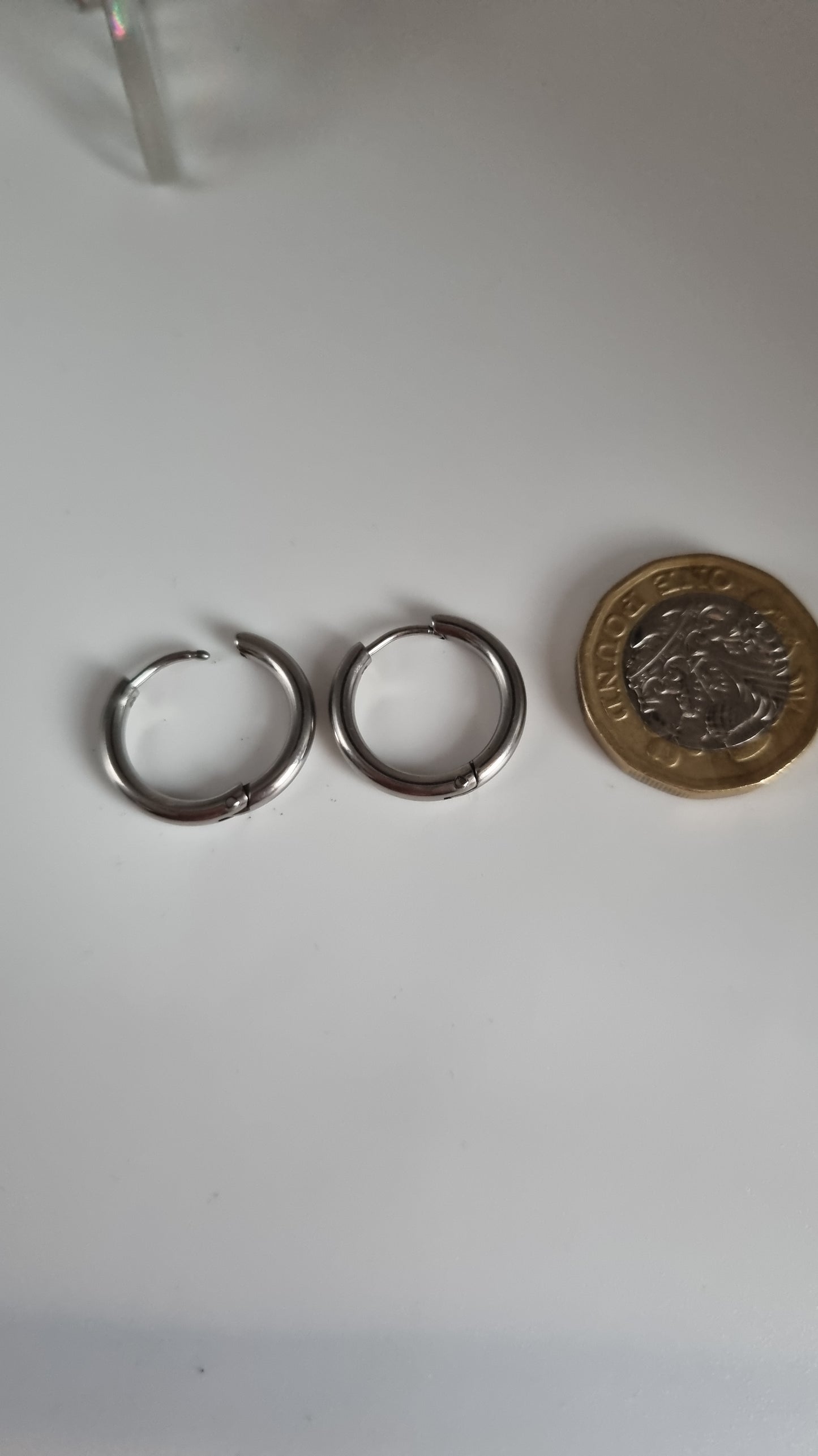 Platinum plated earrings rings