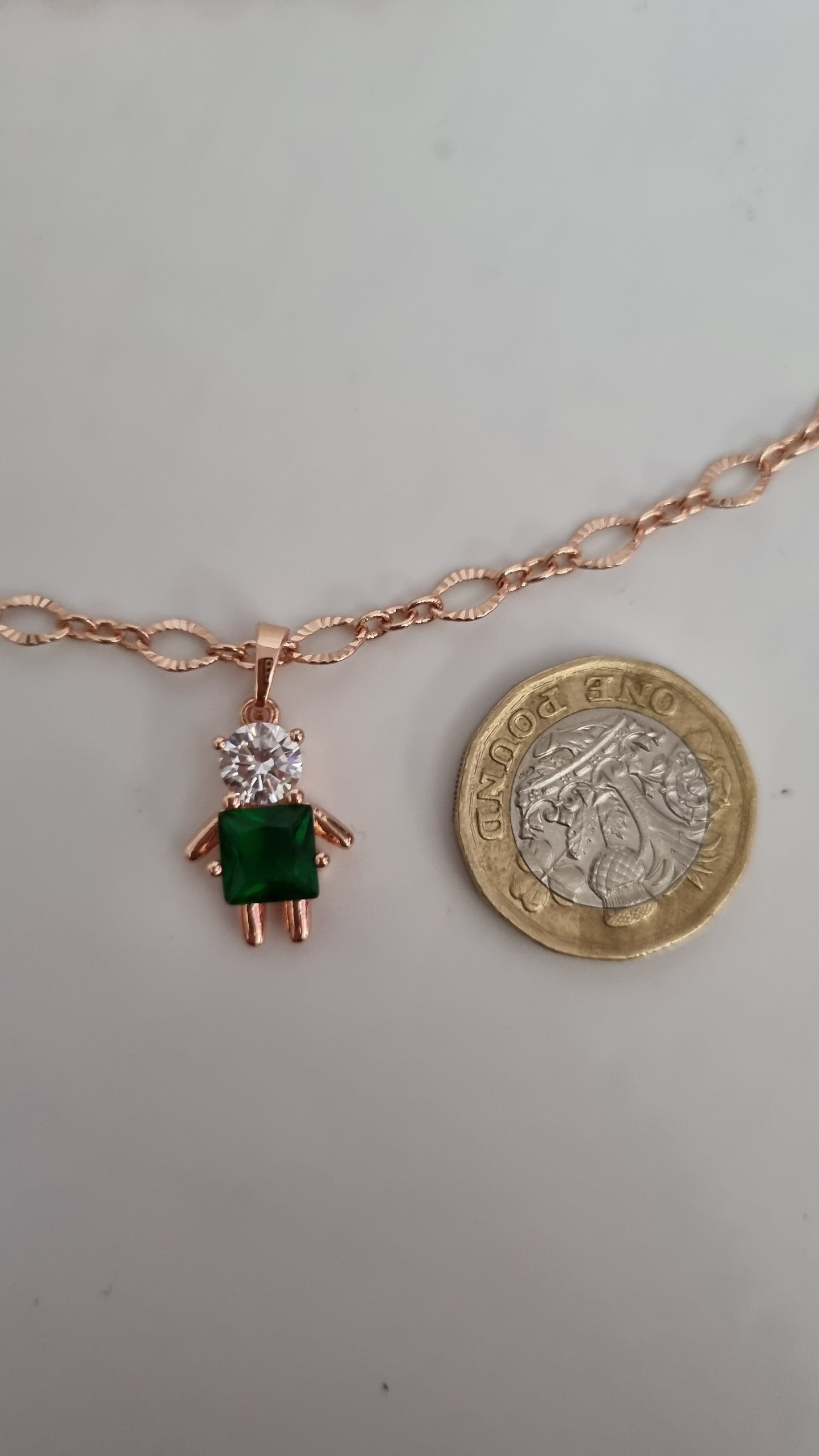 Rose gold plated jewellery set
