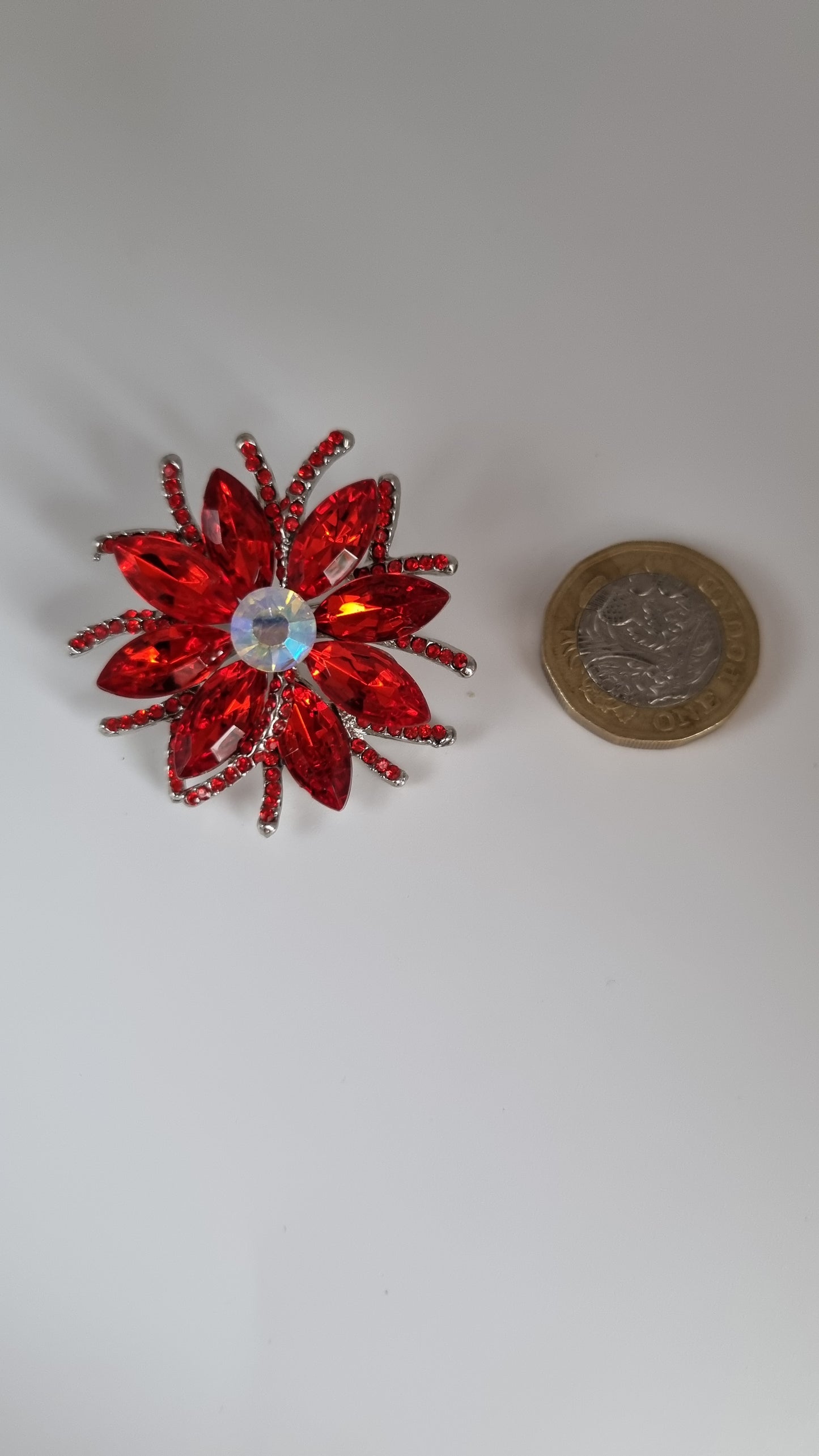 Sw.crystal brooche medical gold ,platinum plated