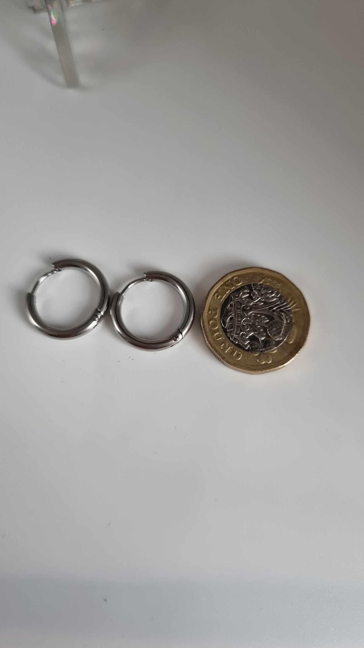 Platinum plated earrings rings