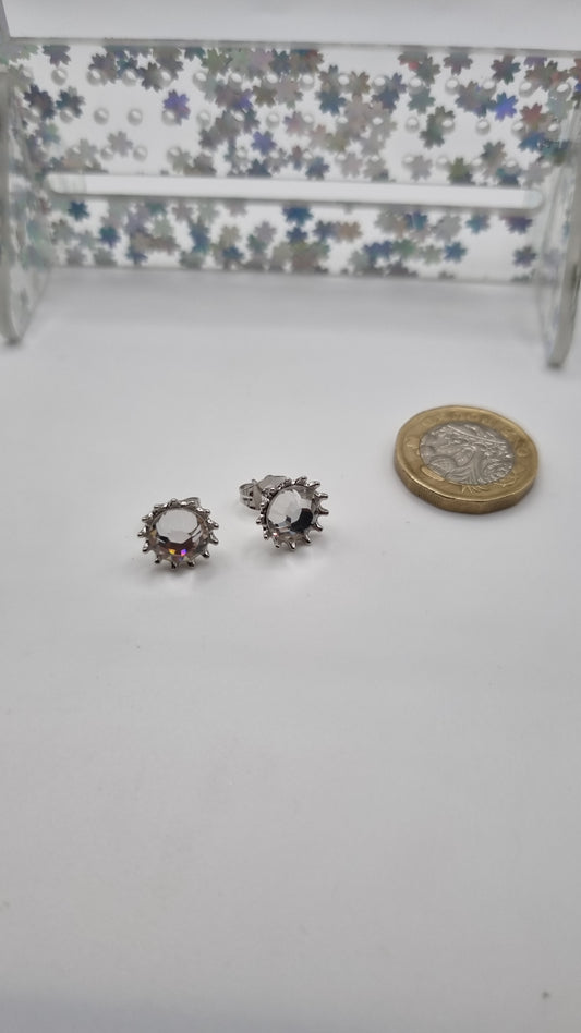 Sw.crystal Ab  Studs earings beautiful earings