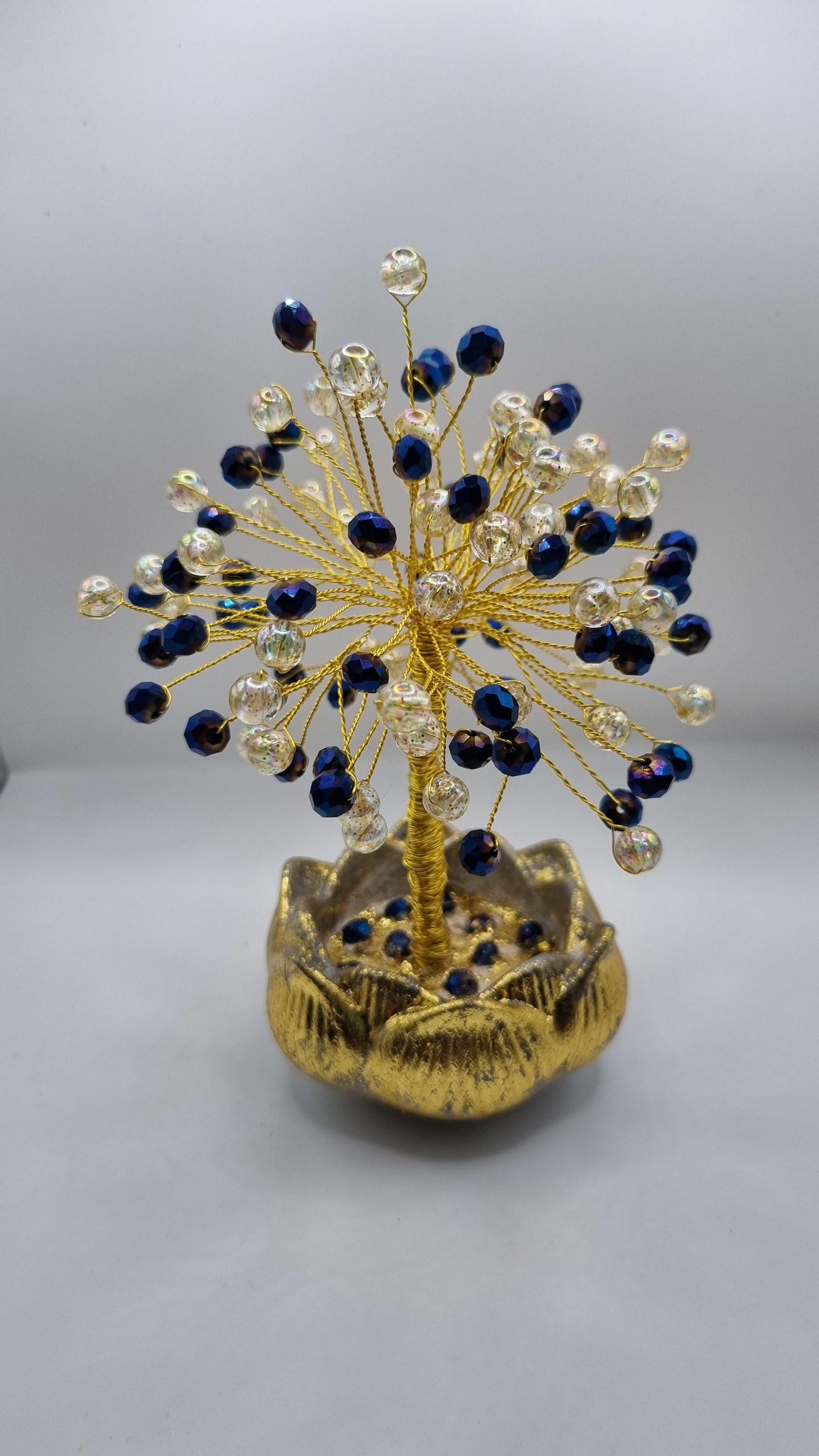 Beautiful handmade tree in the lotus jar decor  jewellery for your  at home