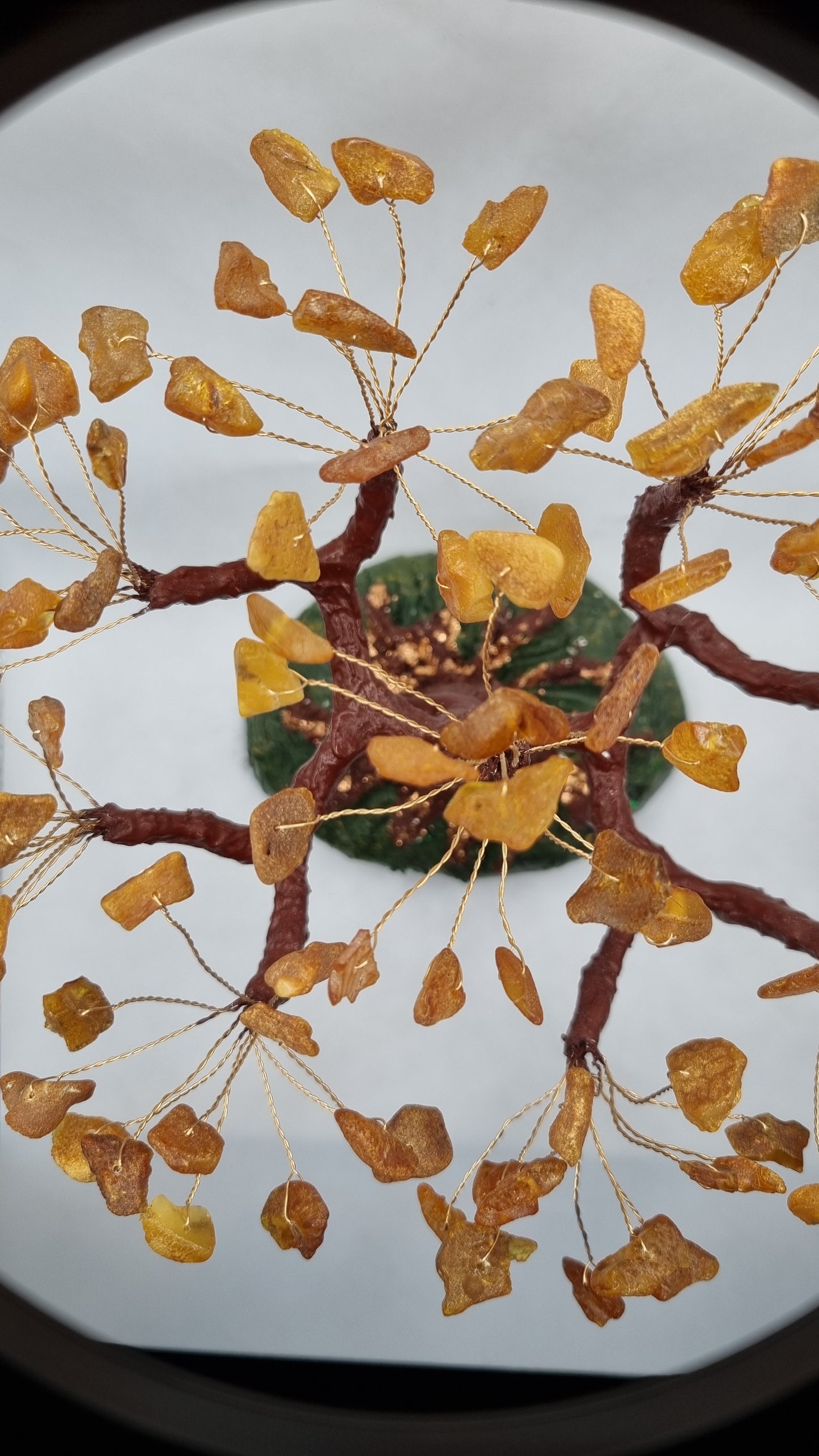 Handmade tree from natural Baltic Amber  vary beautiful decor