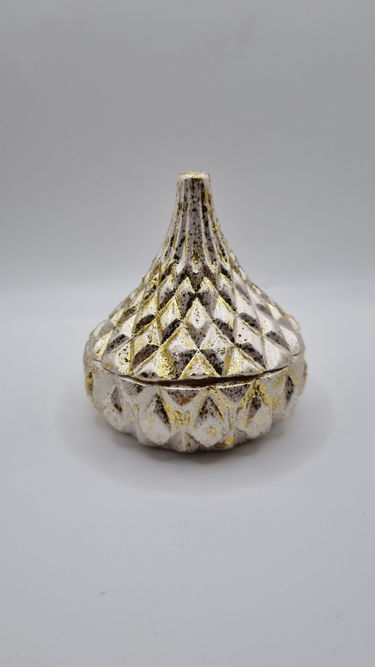 Handmade  gold plated shine  jewellery jar.,beautifully